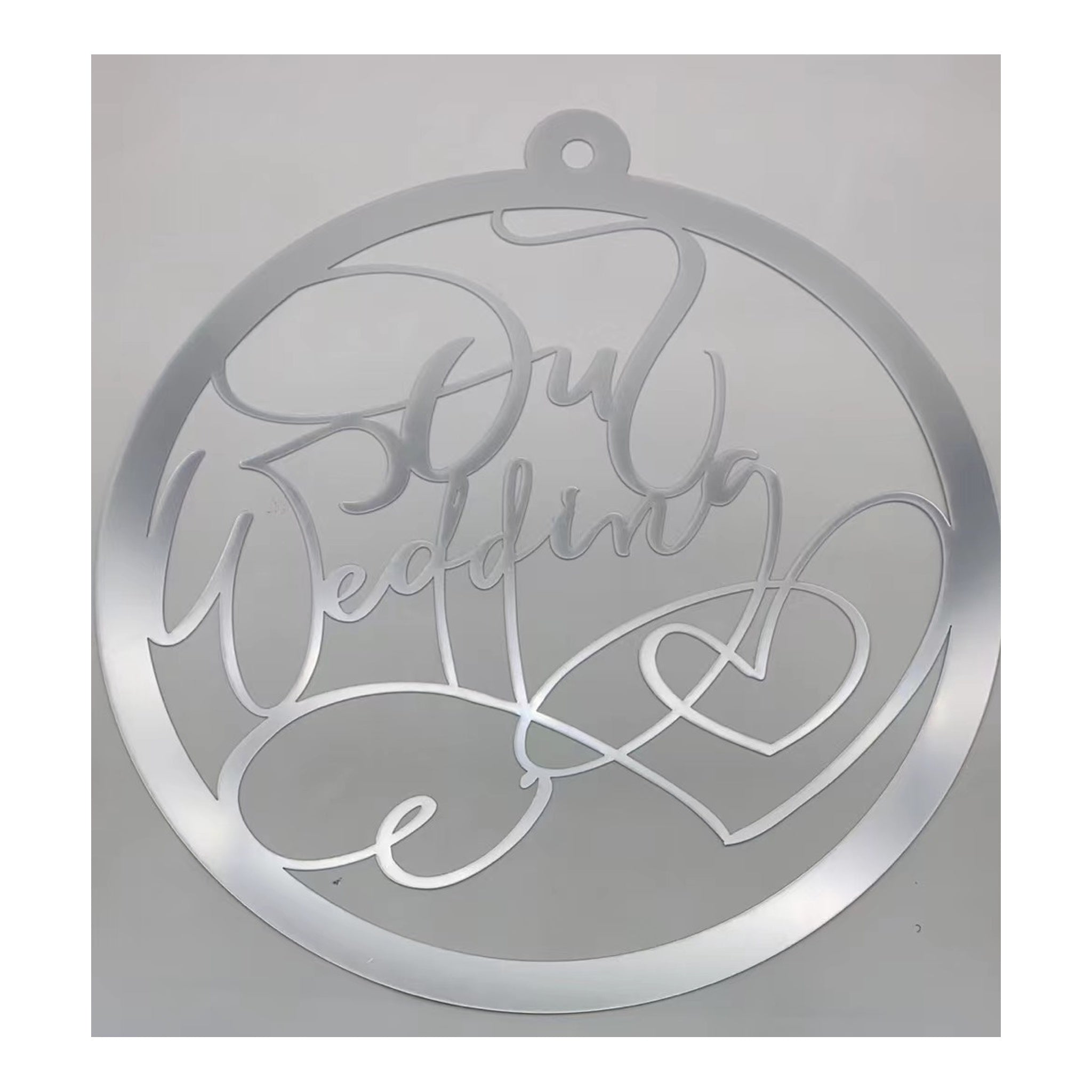 Acrylic Round Sign Wedding